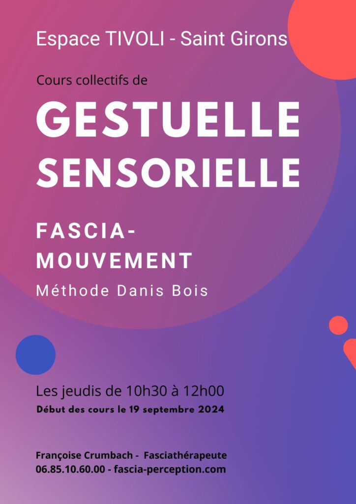 Cours collectifs de gestuelle sensorielle